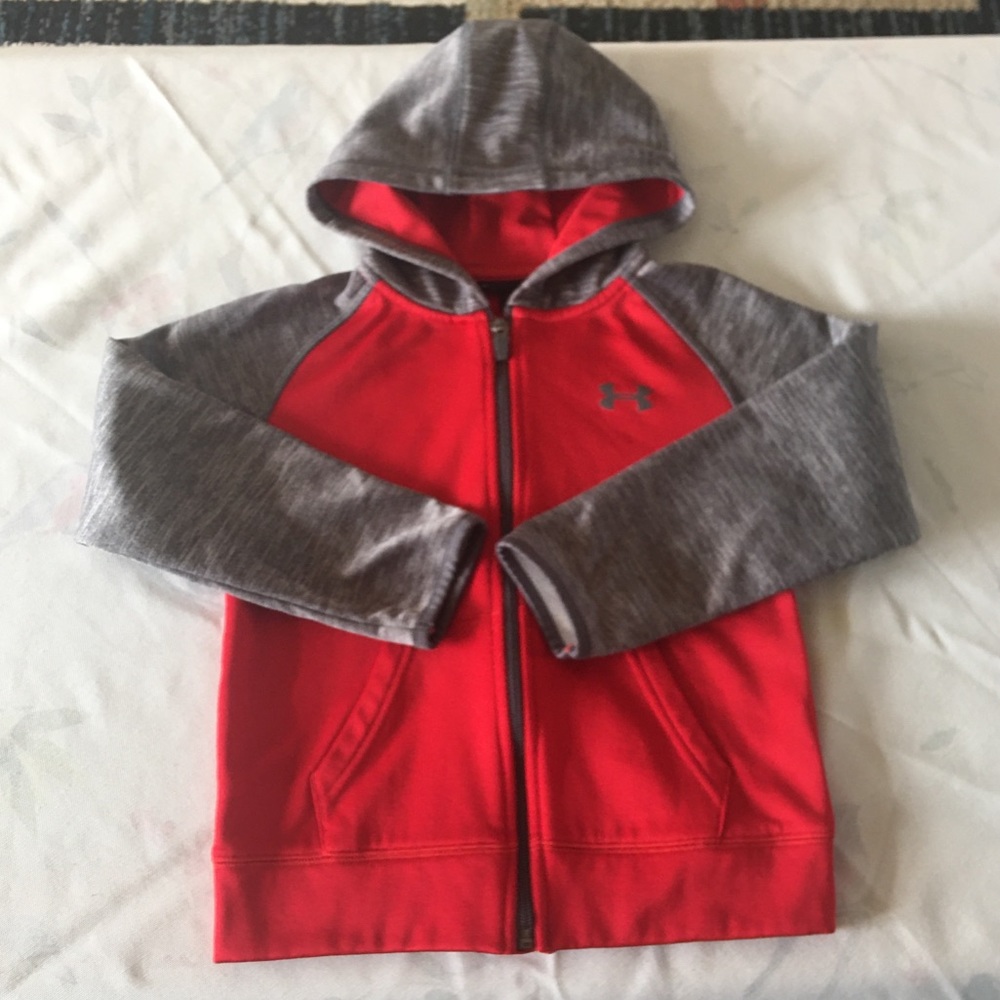 Boys Under Armour zip up hooded swacket